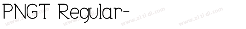 PNGT Regular字体转换